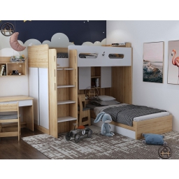 Giường tầng trẻ em đa năng HTA cho phòng ngủ nhỏ dưới 15m2