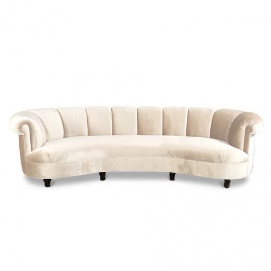 Ghế Sofa bọc nỉ nhung màu hồng