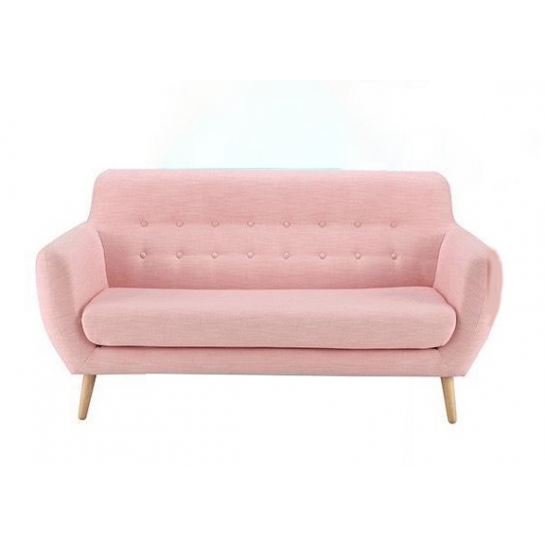 Ghế Sofa vải nỉ màu hồng