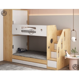 Giường tầng gỗ thông minh HTA - Tích hợp tủ quần áo và ngăn kéo tiện lợi