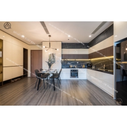 Tủ bếp đẹp hình chữ L HTA