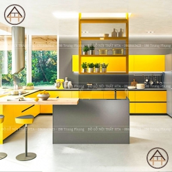 Tủ bếp đa năng bằng gỗ sang trọng HTA