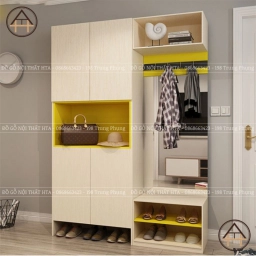 Tủ giày thiết kế đa dụng cho gia đình