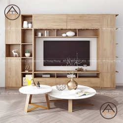 Tủ gỗ để tivi phòng khách hiện đại HTA