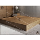Giường hộp gỗ cao cấp HTA sát sàn phong cách Nhật Bản