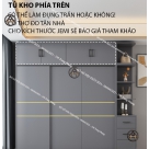 Tủ quần áo cao đụng trần HTA