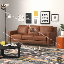 Sofa 3 chỗ ngồi thoải mái, dễ vệ sinh, phù hợp mọi gia đình