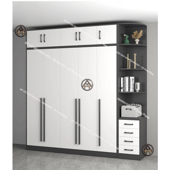 Giường ngủ gỗ đẹp có ngăn kéo HTA