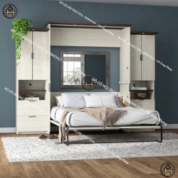 Giường thông minh kết hợp bàn làm việc HTA dành cho chung cư