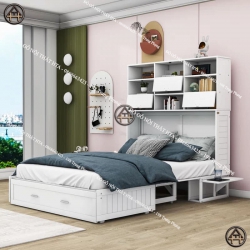 Giường ngủ thông minh có ngăn kéo cỡ Queen HTA