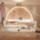 Giường phản thông minh gia đình cỡ lớn Đồ gỗ nội thất HTA