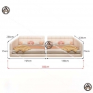 Giường Tatami hiện đại kiểu Nhật Đồ gỗ nội thất HTA