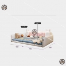 Giường phản da PU đẹp cho bé Đồ gỗ nội thất HTA