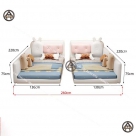 Giường phản da PU đẹp cho bé Đồ gỗ nội thất HTA