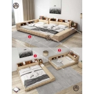 Giường phản da Pu đa chức năng Đồ gỗ nội thất HTA