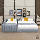 Giường nệm cho gia đình đẹp cỡ Queen Đồ gỗ nội thất HTA