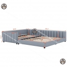 Giường nệm cho gia đình đẹp cỡ Queen Đồ gỗ nội thất HTA