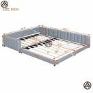 Giường phản bọc nệm cao cấp Đồ gỗ nội thất HTA
