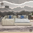 Giường kiểu tatami đẹp, rộng rãi Đồ gỗ nội thất HTA