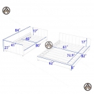 Giường kiểu Nhật tatami đa chức năng Đồ gỗ nội thất HTA