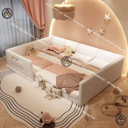 Giường phản thông minh gia đình cỡ lớn Đồ gỗ nội thất HTA