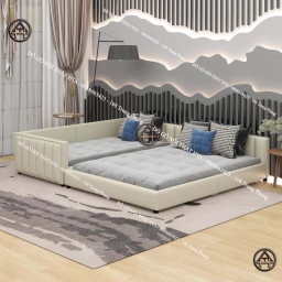 Giường kiểu tatami đẹp, rộng rãi Đồ gỗ nội thất HTA