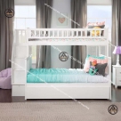 Giường tầng đẹp kết hợp cầu thang hộp Đồ Gỗ Nội Thất HTA