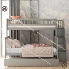 Giường 3 tầng đẹp gỗ tự nhiên Đồ Gỗ Nội Thất HTA