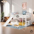 Giường tầng có cầu trượt Đồ Gỗ Nội Thất HTA