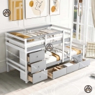 Giường tầng nhỏ gọn cho trẻ em Đồ Gỗ Nội Thất HTA