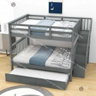 Giường ba tầng cho bé Đồ Gỗ Nội Thất HTA