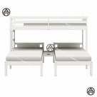 Giường tầng 3 giường cho bé trai bé gái Đồ Gỗ Nội Thất HTA