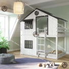 Giường 2 tầng hình nhà đẹp Đồ Gỗ Nội Thất HTA