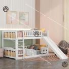 Giường tầng có cầu trượt cho bé Đồ Gỗ Nội Thất HTA