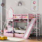 Giường tầng có cầu trượt hiện đại Đồ Gỗ Nội Thất HTA