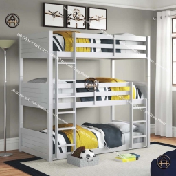 Giường ba tầng hiện đại, sang trọng Đồ Gỗ Nội Thất HTA