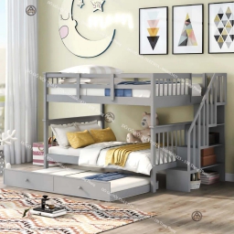 Giường ba tầng cho bé Đồ Gỗ Nội Thất HTA