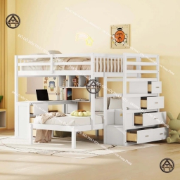 Giường tầng thông minh đa năng Đồ Gỗ Nội Thất HTA