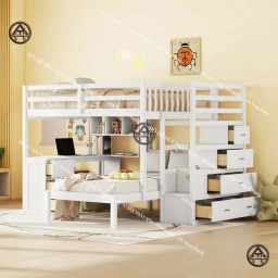 Giường tầng thông minh đa năng Đồ Gỗ Nội Thất HTA