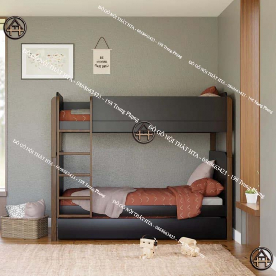 Giường tầng cho bé đẹp Đồ Gỗ Nội Thất HTA