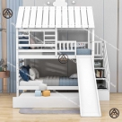 Giường 3 tầng có cầu trượt ngộ nghĩnh - Đồ Gỗ Nội Thất HTA