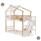 Giường tầng gỗ tự nhiên cho bé giá tốt