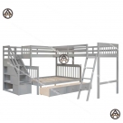Giường 3 tầng trẻ em hiện đại cho căn nhà nhỏ