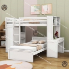 Giường tầng có 2 bàn học - Khơi nguồn cảm hứng học tập cho bé