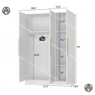 Tủ quần áo 1m2x1m8 cho căn phòng nhỏ