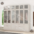 Tủ quần áo cửa kính mờ đẹp nâng cấp phòng ngủ sang trọng