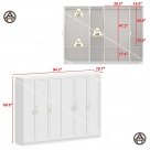 Tủ quần áo 6 cánh lớn Đồ Gỗ Nội Thất HTA
