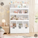 Tủ sách gỗ cho bé cho phòng ngủ nhỏ