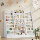 Tủ sách trẻ em 5 tầng hiện đại tiết kiệm diện tích cho phòng ngủ nhỏ