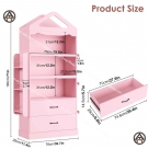 Tủ sách đẹp cho bé hình ngôi nhà ngộ nghĩnh